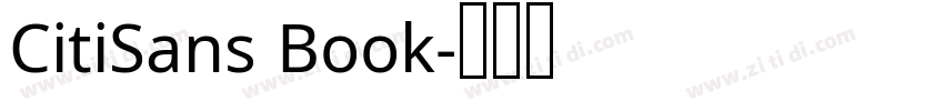 CitiSans Book字体转换